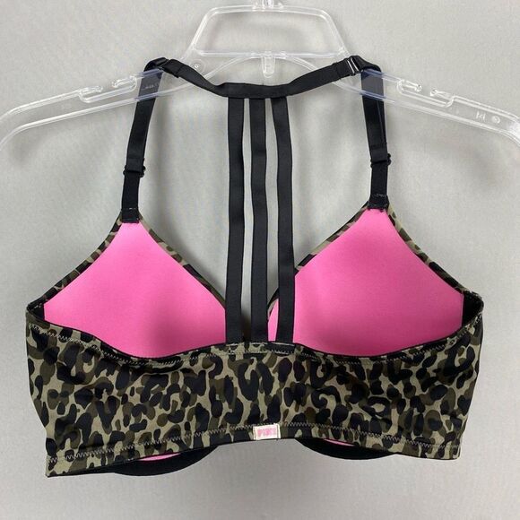 PINK Victoria’s Secret Wear Everywhere Strappy Back Push Up Bra 32DD - Picture 7 of 9
